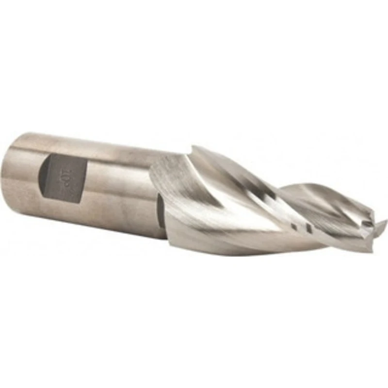 Made in USA 10 per Side 1/2 Small End Diam 2-1/4 LOC 3-Flute High Speed Steel Tapered Square End Mill Uncoated, 1 Sha...